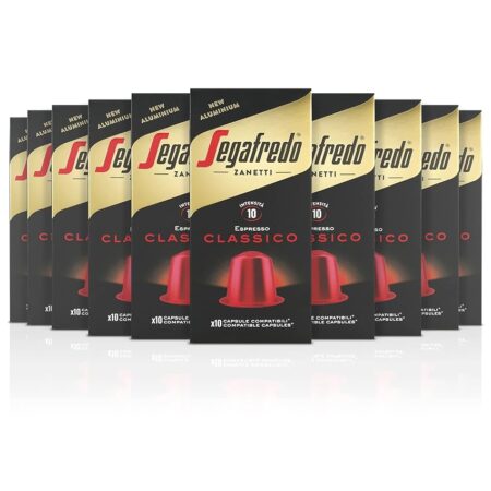 offerta a tempo: segafredo zanetti 100 capsule di caffè compatibili con nespresso — 42% da 32,90 € a 18,95 €