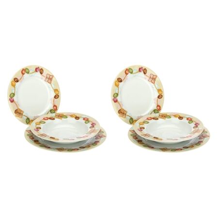 offerta a tempo: thun set di 6 piatti grace linea grace, home is where your family is — 40% da 46,90 € a 27,99 €