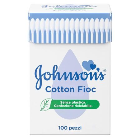 offerta a tempo: johnsons baby 100 cotton fioc — 49% da 1,90 € a 0,97 €