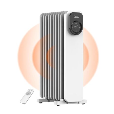 offerta a tempo: midea radiatore ad olio con 9 alette con display led touchscreen — 33% da 69,90 € a 46,99 €