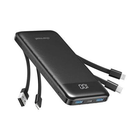 offerta a tempo: charmast power bank 10000mah con cavi integrati,caricatore portatile usb c 5v/3a powerbank — 35% da 24,99 € a 16,28 €