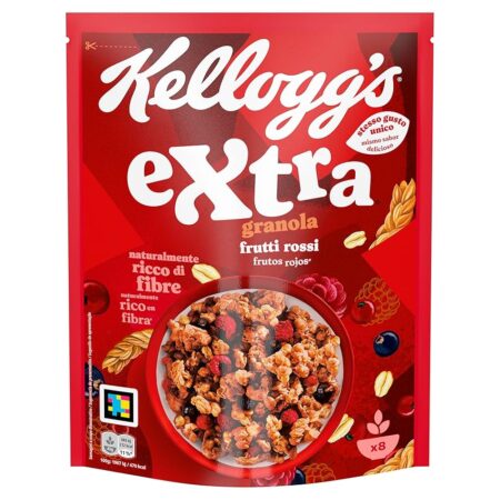 offerta a tempo: kelloggs cereali extra gusto frutti rossi 375gr. — 42% da 4,19 € a 2,42 €