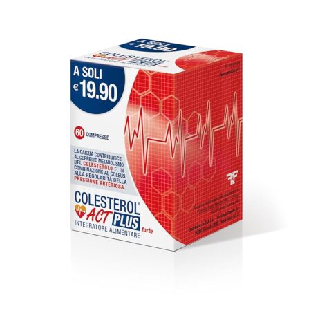 offerta a tempo: colesterol act plus forte integratore alimentare 60 compresse — 43% da 19,90 € a 11,35 €