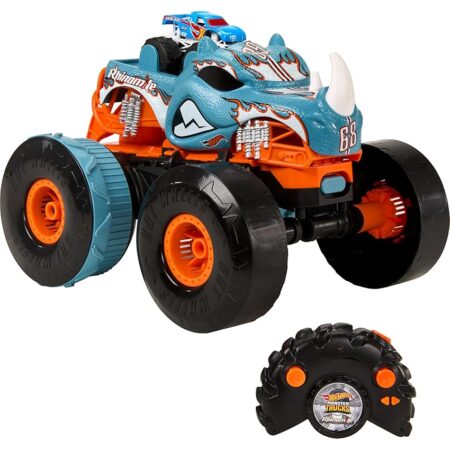 offerta a tempo: hot wheels monster trucks macchina telecomandata rhinomite trasformabile in scala 1:12 — 40% da 95,99 € a 57,69 €