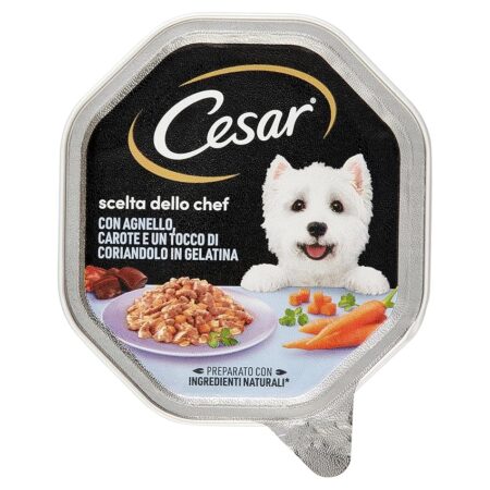 offerta a tempo: cesar scelta dello chef cibo umido per cane con agnello, carote e coriandolo — 21% da 11,50 € a 9,08 €